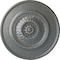 Ekena Millwork Floral Ceiling Medallion, Hand-Painted Platinum, 23 1/2"OD x 2 3/4"P CM23FLPLS - alternate 1